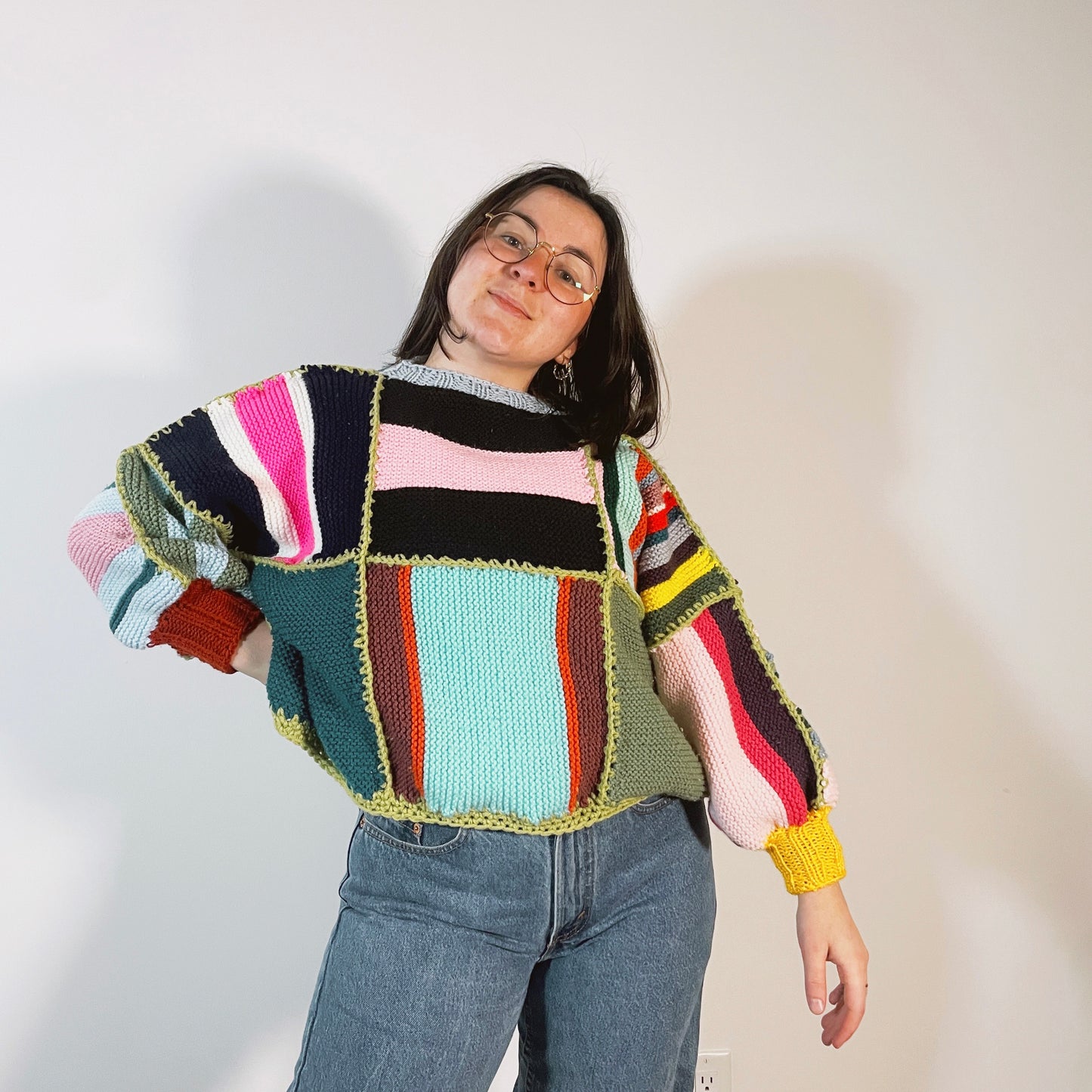 Patchwork Sweater - Reversible