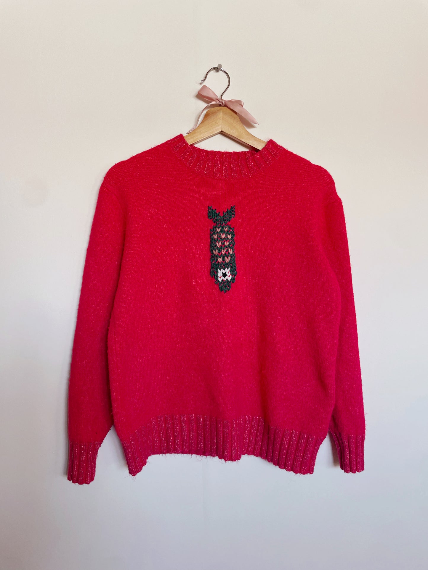 Fish Embroidered Sweater