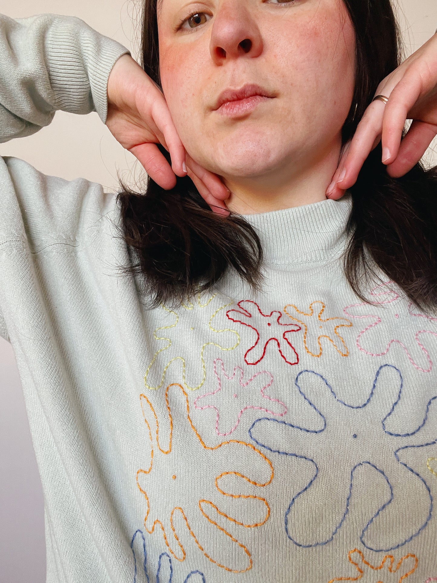 Squigles Embroidered Sweater