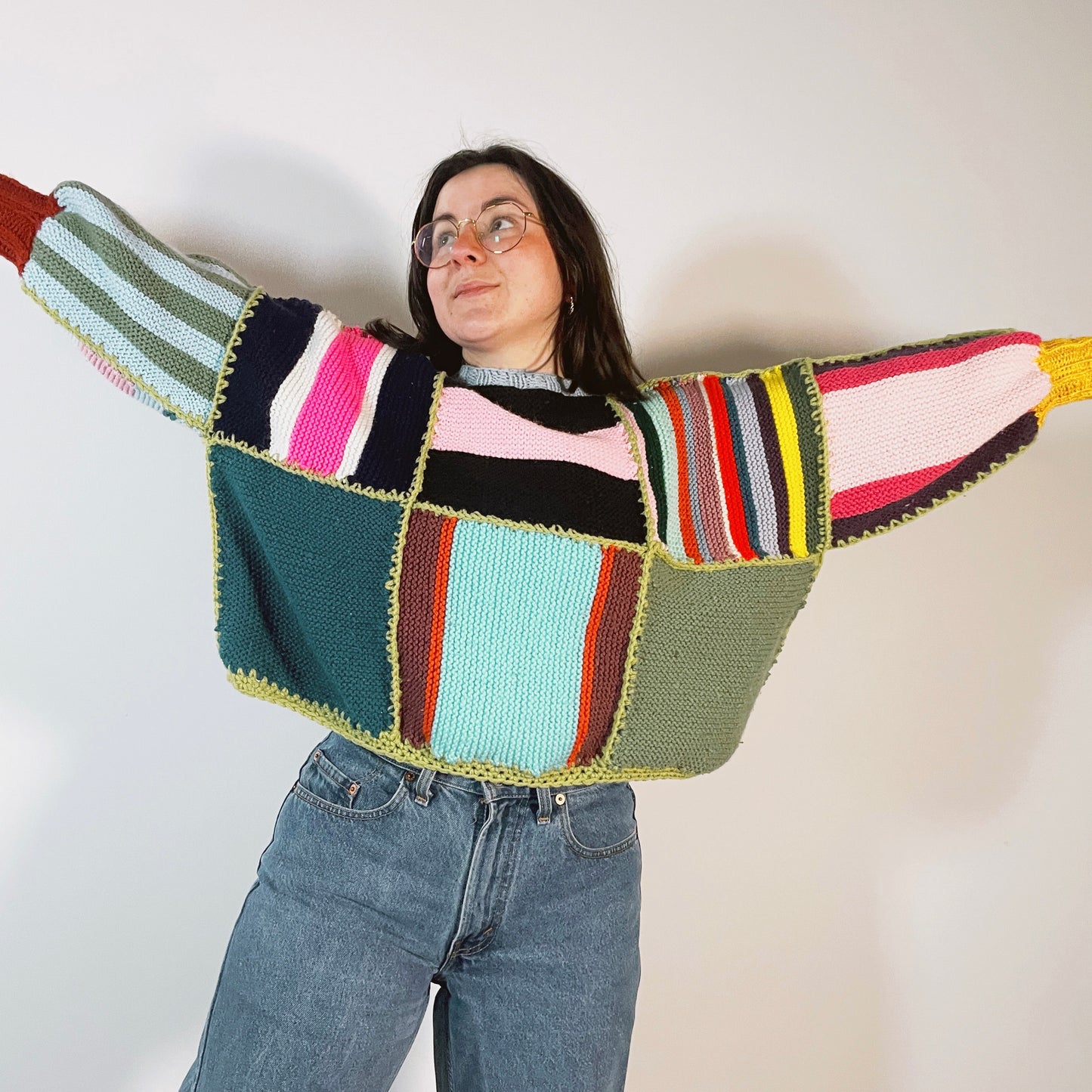 Patchwork Sweater - Reversible